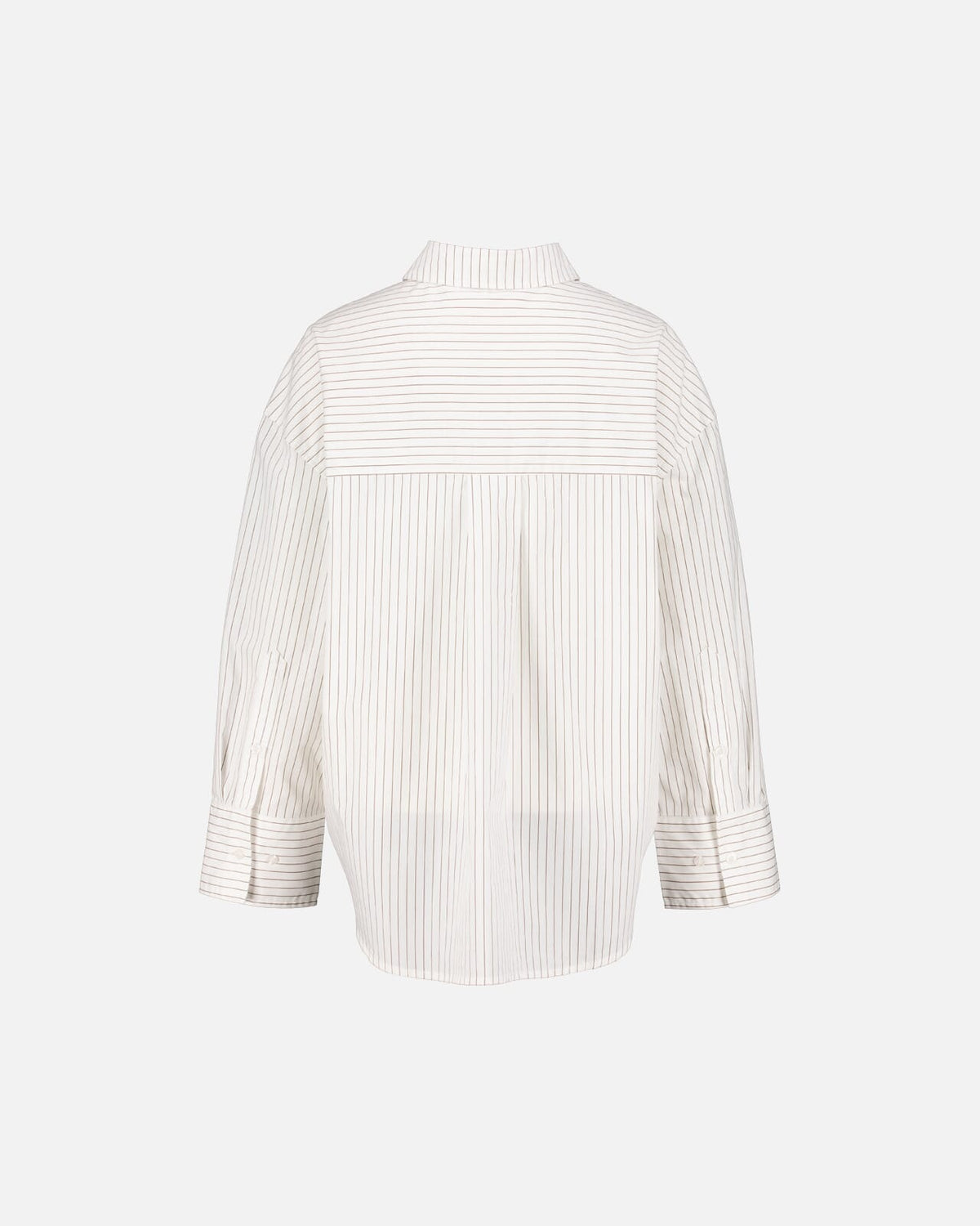 FLOYD Skjorte Bibi B Stripe - Offwhite/ Brown