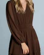 FLOYD Kjole Diane - Dark Brown