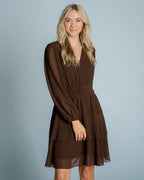 FLOYD Kjole Diane - Dark Brown