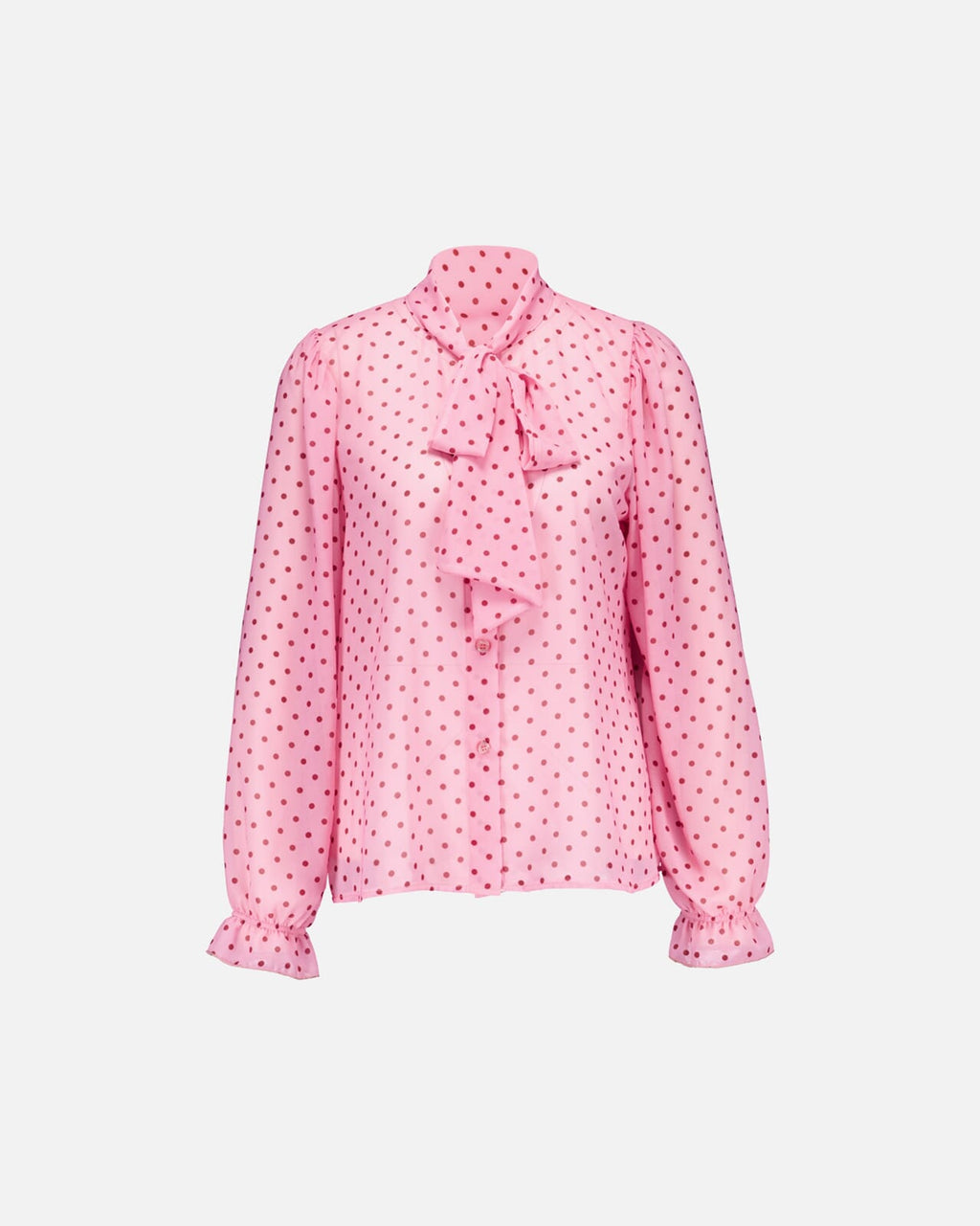 FLOYD Bluse Isara Small Polka - Pink/ Bordeaux