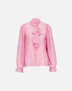FLOYD Bluse Isara Small Polka - Pink/ Bordeaux
