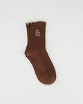 FLOYD Sokker Trimmed Edge - Brown