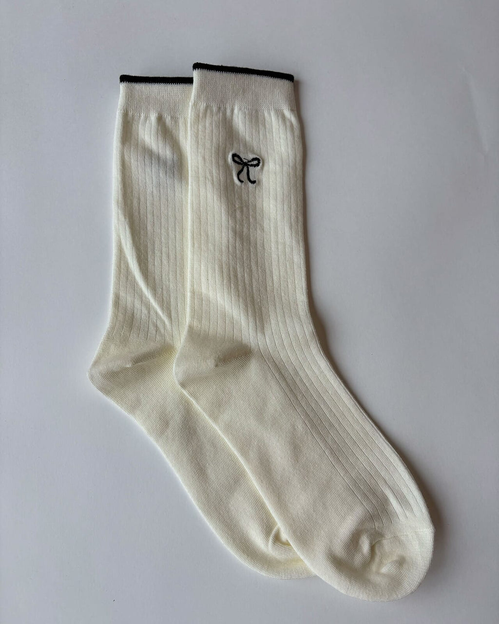 FLOYD Sokker Bow - Offwhite