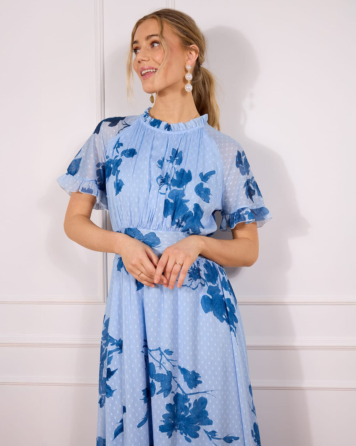 FLOYD Maxikjole Liane Magy - Regatta Blue