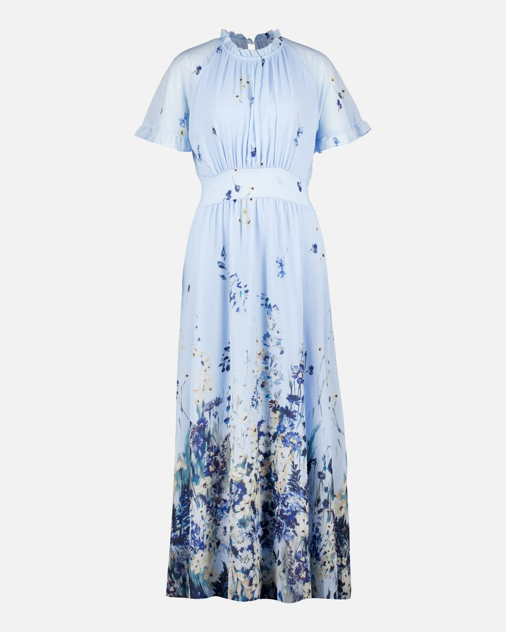 FLOYD Maxikjole Liane Albus - Light Blue/ Blue