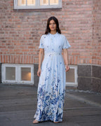 FLOYD Maxikjole Liane Albus - Light Blue/ Blue