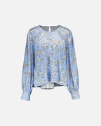 FLOYD Bluse Ebba Linum - Light Blue