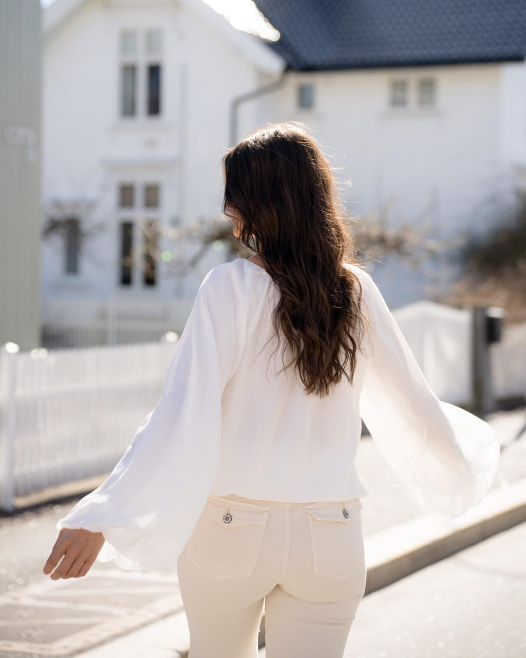 FLOYD Bluse Helly Uni - Offwhite