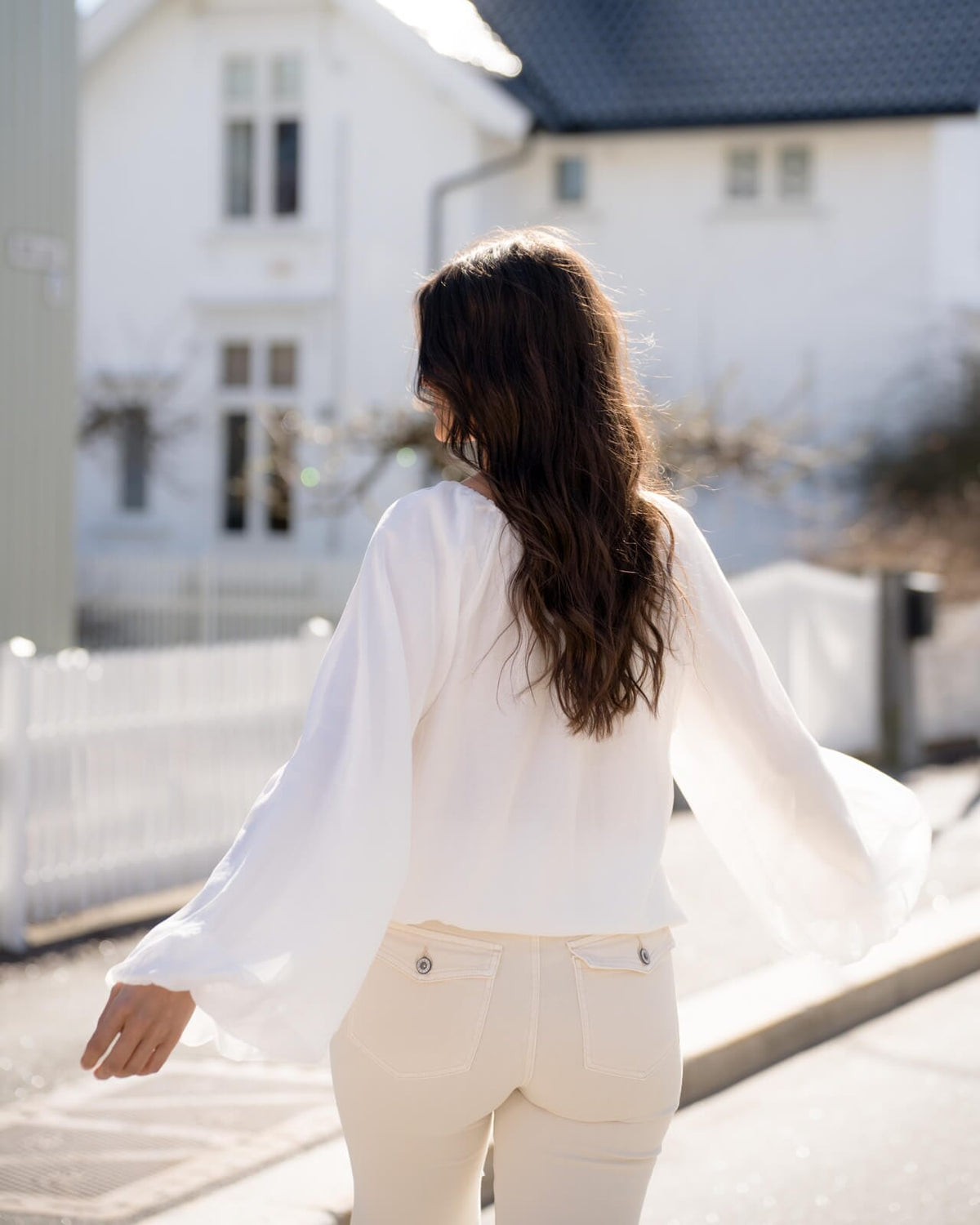 FLOYD Bluse Helly Uni - Offwhite