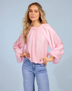 FLOYD Bluse Helly Uni - Light Pink