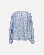 FLOYD Bluse Ebba Linum - Light Blue