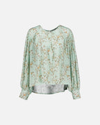 FLOYD Bluse Ebba Linum - Ocean Mist