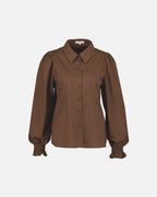 FLOYD Skjorte Norah L/S - Chocolate