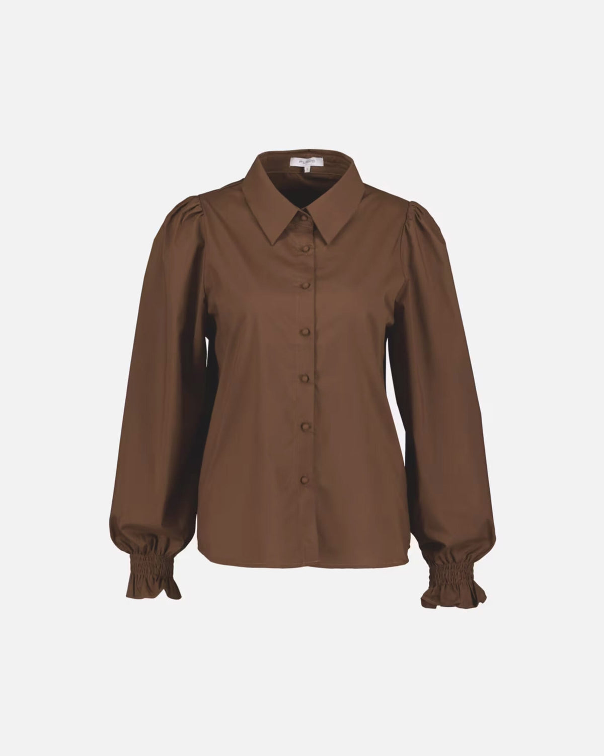 FLOYD Skjorte Norah L/S - Chocolate