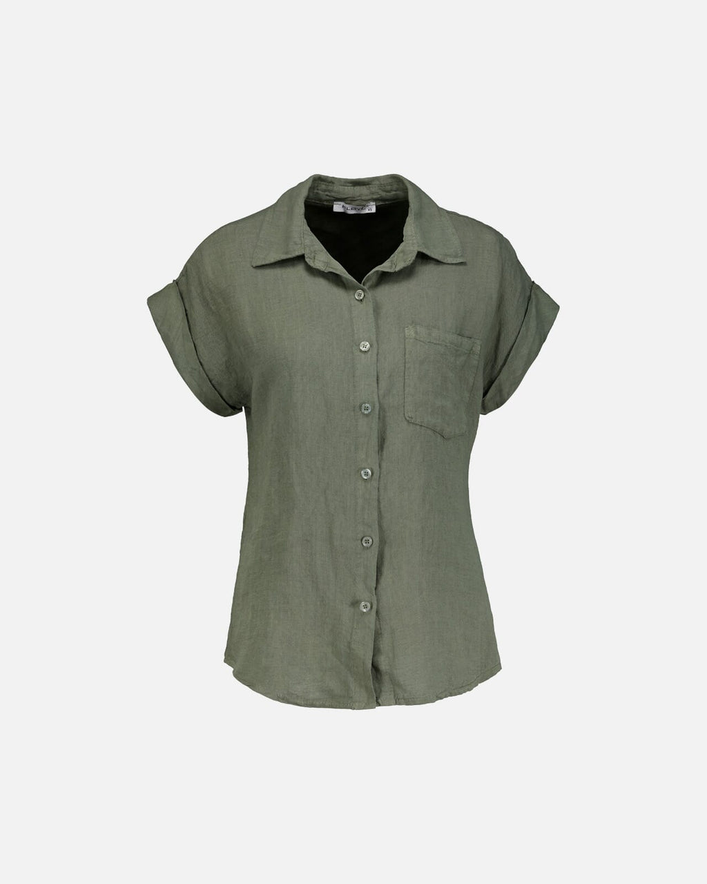 FLOYD Linskjorte Linny - Army Green