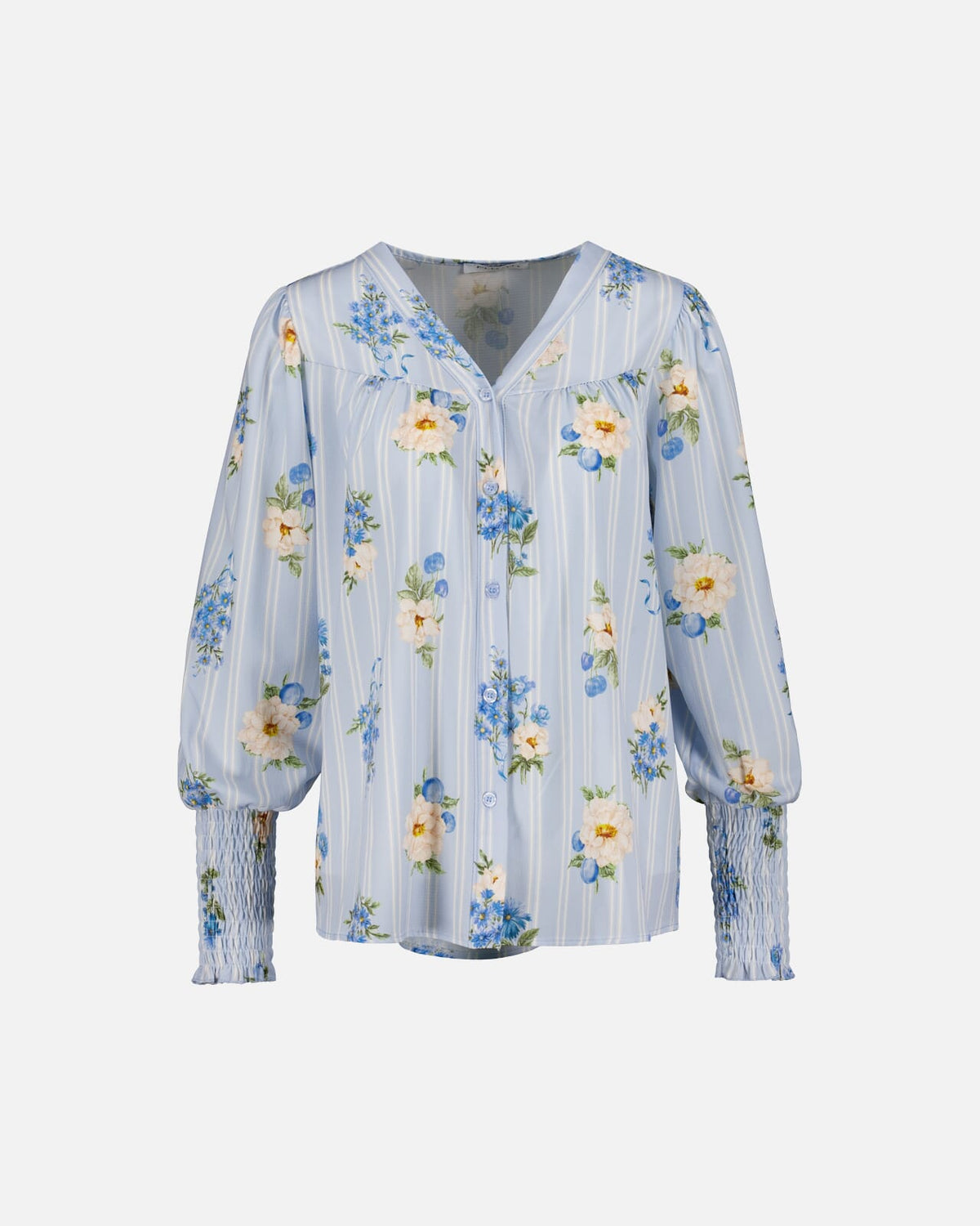 FLOYD Bluse Malin Cardo - Light Blue