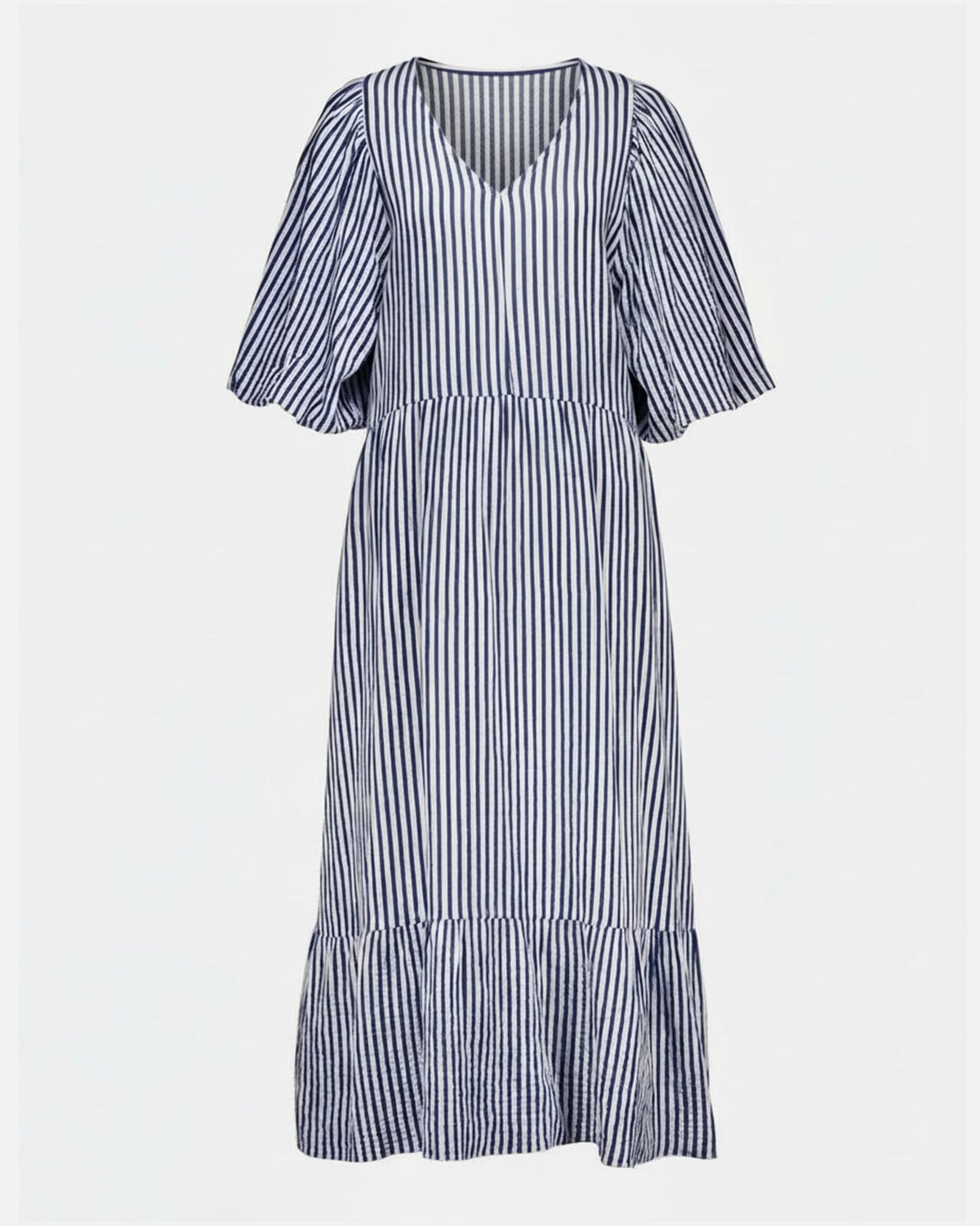 floyd-midikjole-margo-stripe-navy
