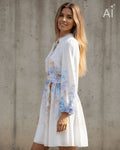 FLOYD Kjole Fredrika Zita - Light Blue