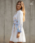 FLOYD Kjole Fredrika Zita - Light Blue