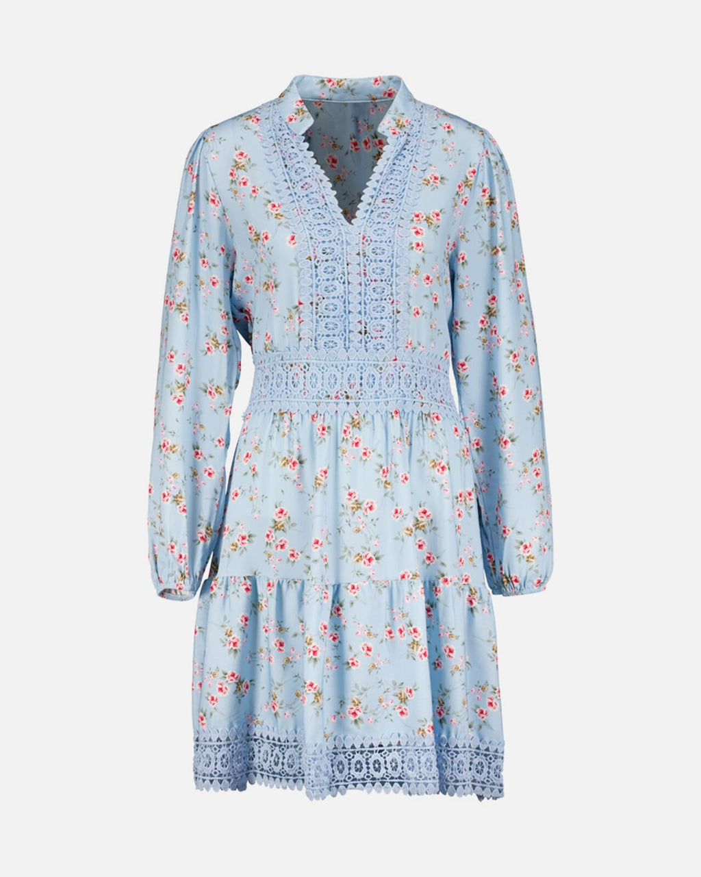 FLOYD Kjole Karianne Bloom - Light Blue