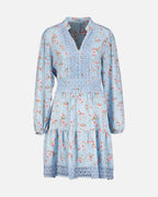 FLOYD Kjole Karianne Bloom - Light Blue