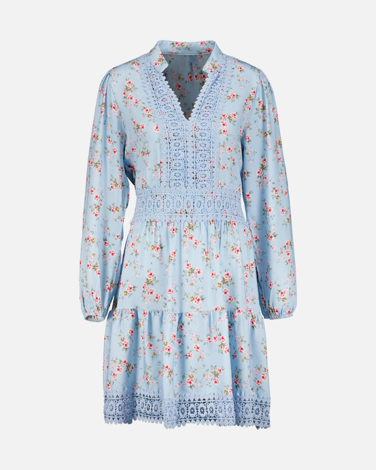 FLOYD Kjole Karianne Bloom - Light Blue