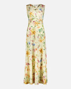 FLOYD Maxikjole Cecelia Butterfly - Mellow Yellow
