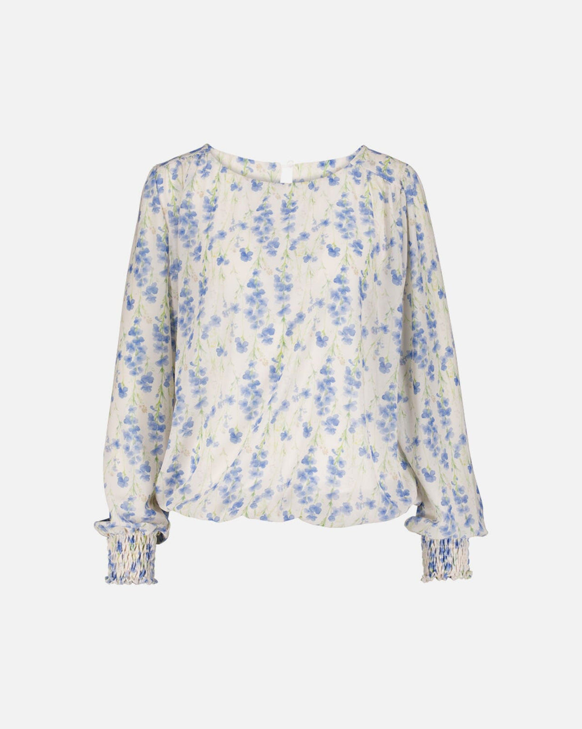 FLOYD Bluse Marita Gadi - Offwhite/ Light Blue