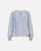 FLOYD Bluse Marita Bloom - Light Blue