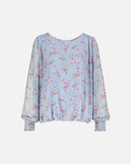 FLOYD Bluse Marita Bloom - Light Blue