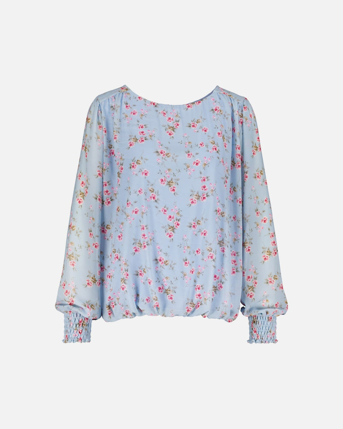 FLOYD Bluse Marita Bloom - Light Blue