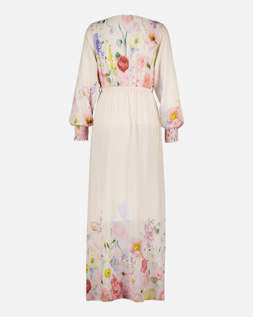 FLOYD Maxikjole Lilu Fleur - Offwhite/ Light Pink