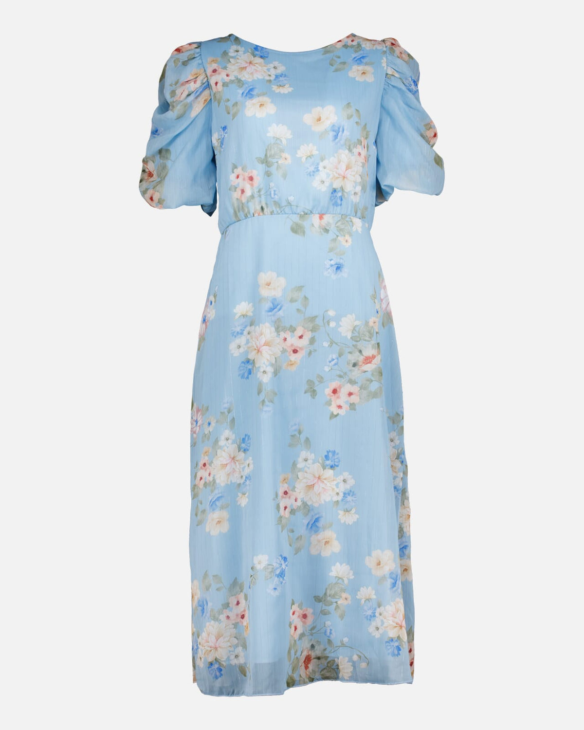 FLOYD Midikjole Morgan Lotus - Light Blue