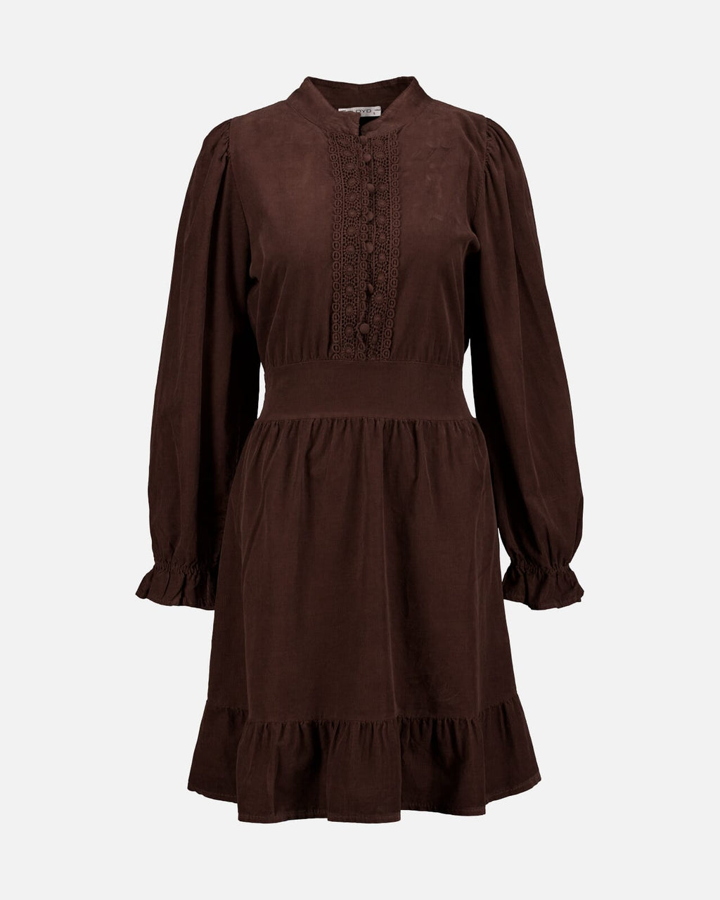 FLOYD Kjole Janne Babycord - Dark Brown