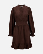 FLOYD Kjole Janne Babycord - Dark Brown