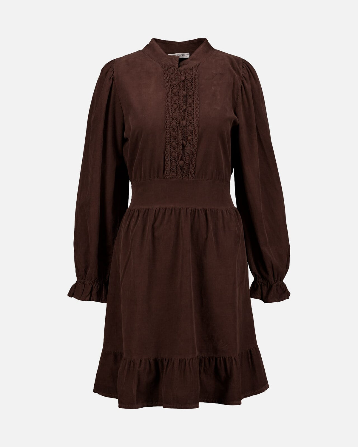 FLOYD Kjole Janne Babycord - Dark Brown