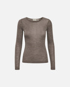 InWear Topp Fang Ull LS - Brown Melange
