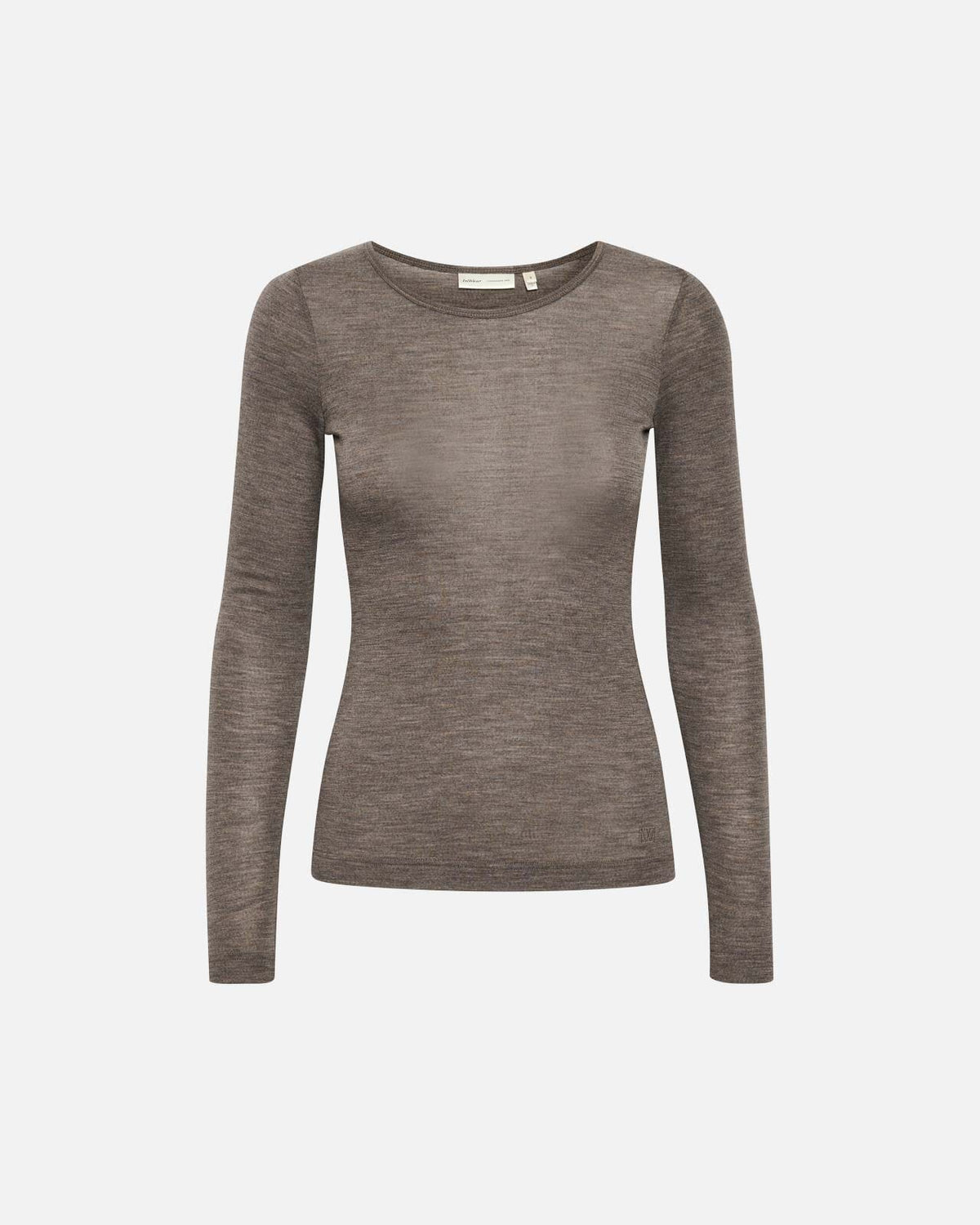 InWear Topp Fang Ull LS - Brown Melange