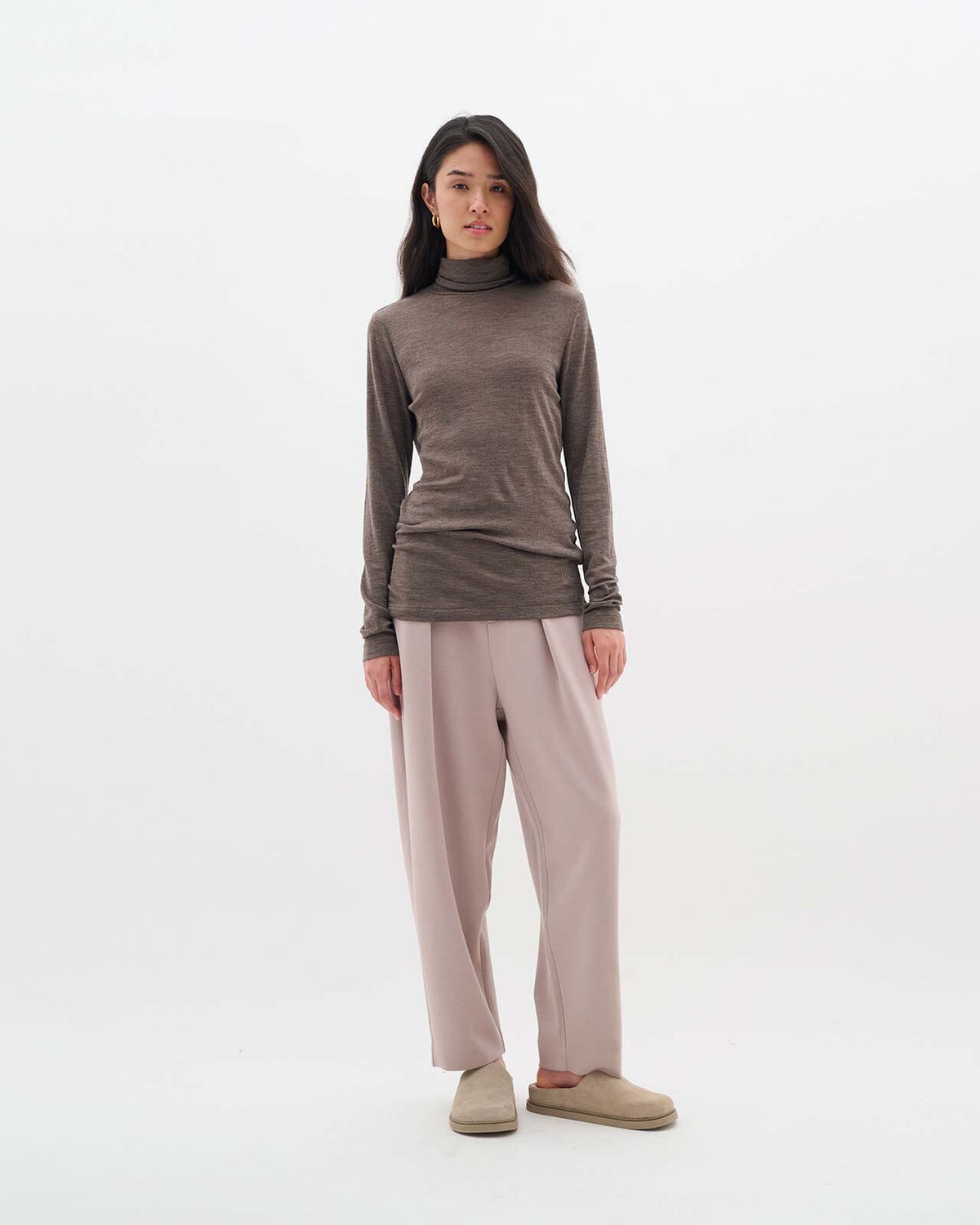 InWear Pologenser Fang Ull - Brown Melange