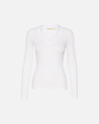 InWear Topp Dagna V-neck LS - Pure White