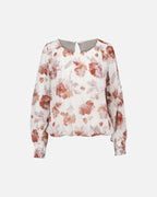 FLOYD Bluse Marita Garcia - Offwhite/ Brick