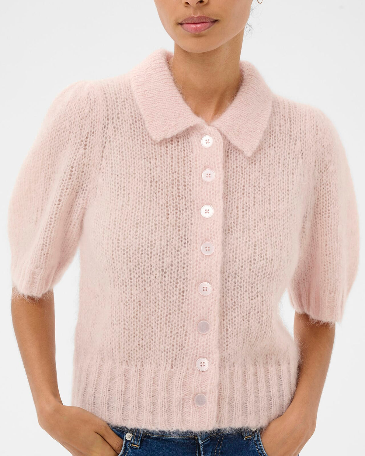 PART TWO Strikket Cardigan Vernoni PW - Mauce Chalk