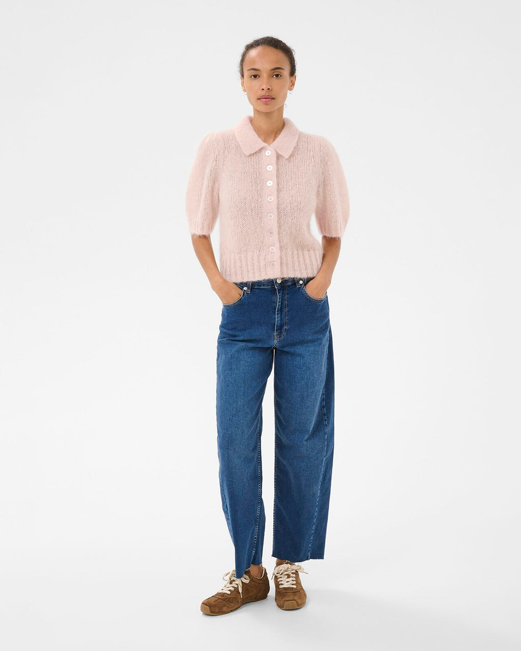 PART TWO Strikket Cardigan Vernoni PW - Mauce Chalk