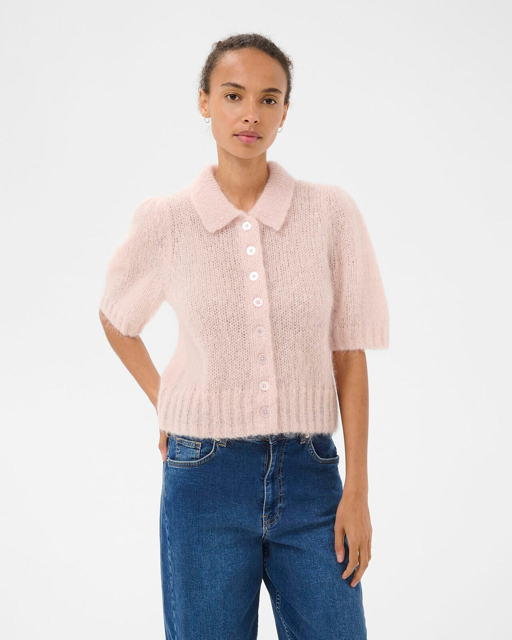 PART TWO Strikket Cardigan Vernoni PW - Mauce Chalk