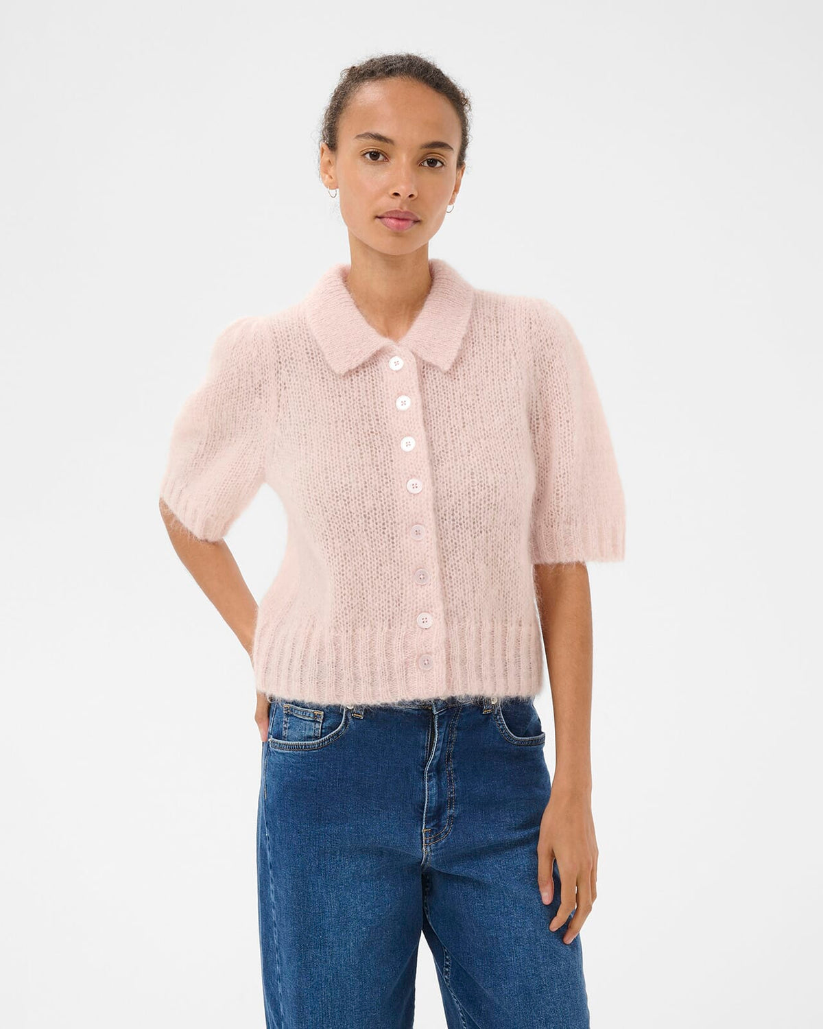 PART TWO Strikket Cardigan Vernoni PW - Mauce Chalk
