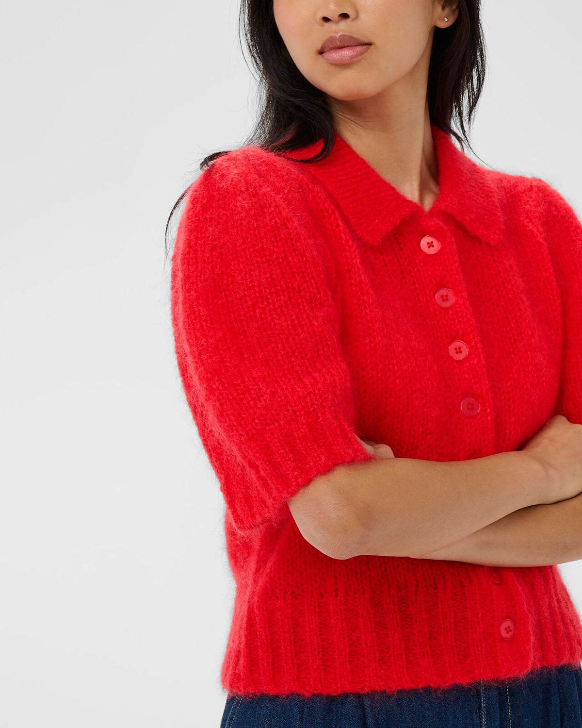 PART TWO Strikket Cardigan Vernoni PW - Poppy Red