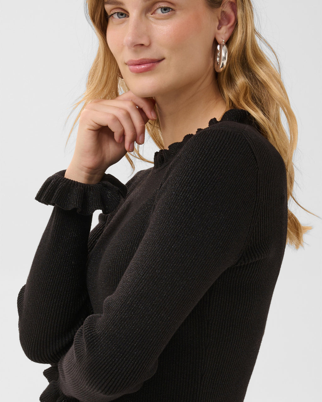PART TWO Topp Dounia Pullover - Black with Lurex