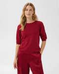 PART TWO Topp Dot Pullover - Biking Red with lurex