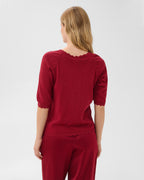 PART TWO Topp Dot Pullover - Biking Red with lurex