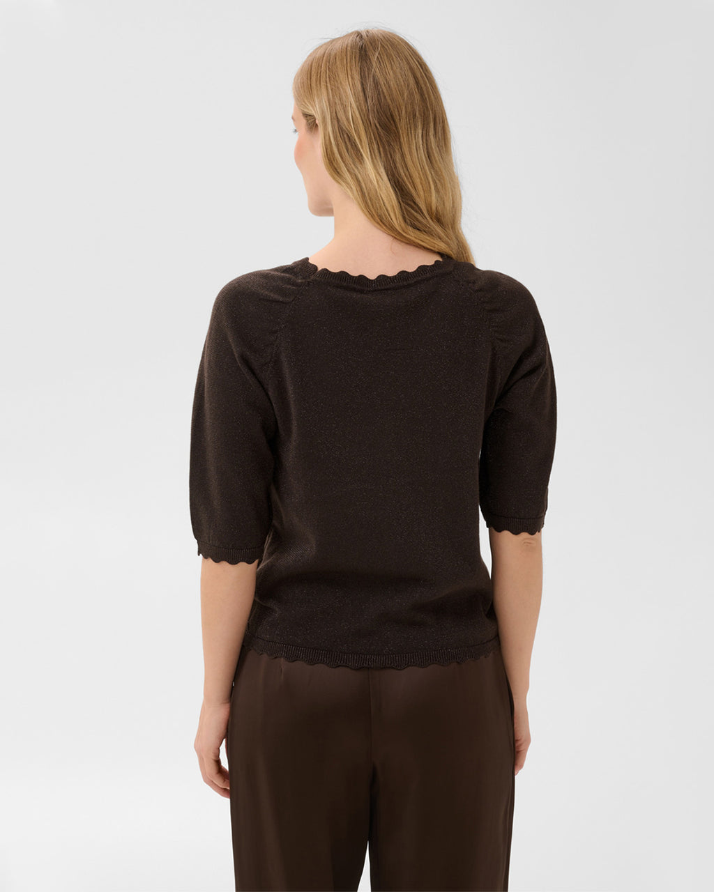 PART TWO Topp Dot Pullover - Mole with lurex